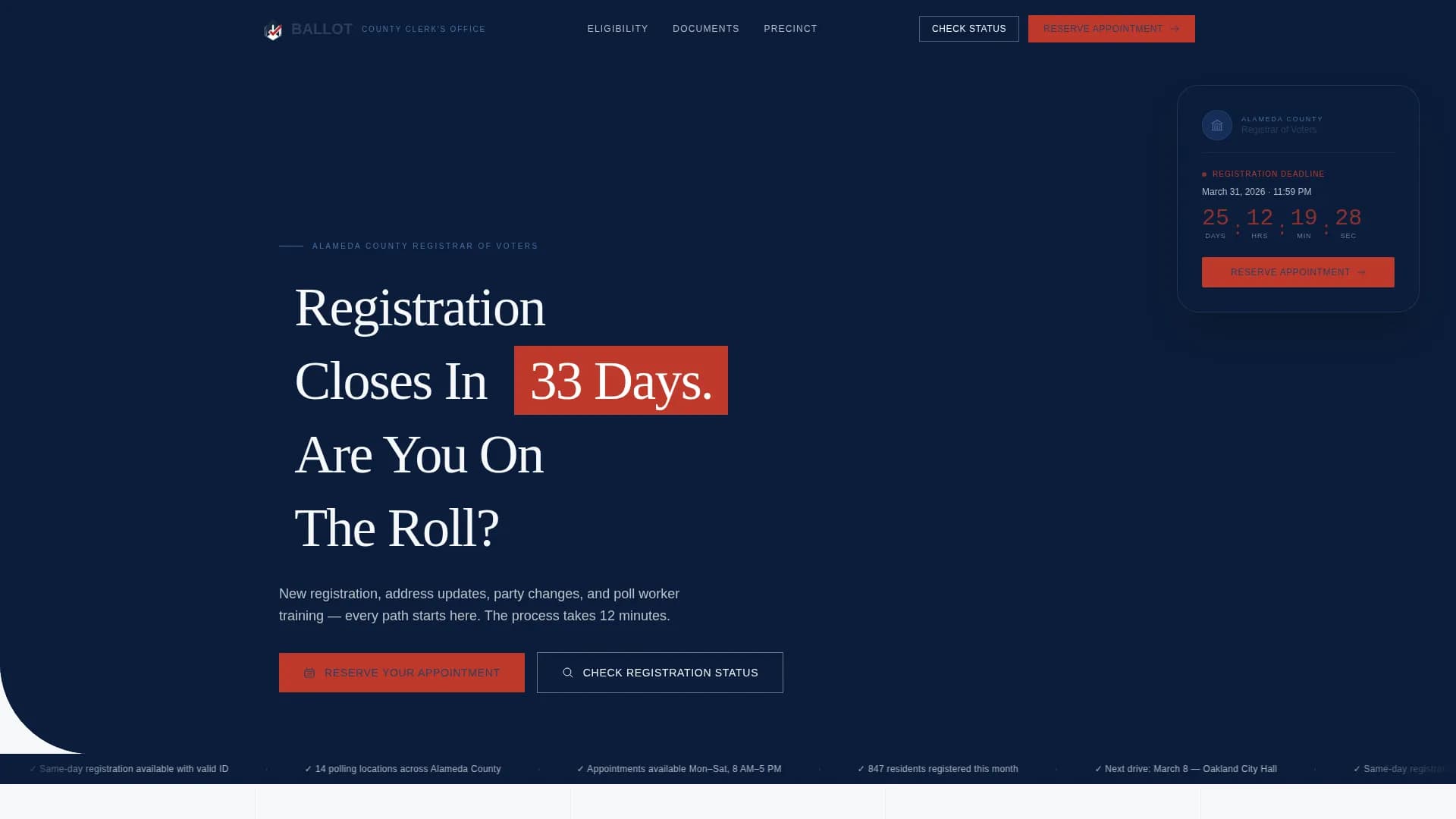 Empower — Civic Voting Landing Page Template