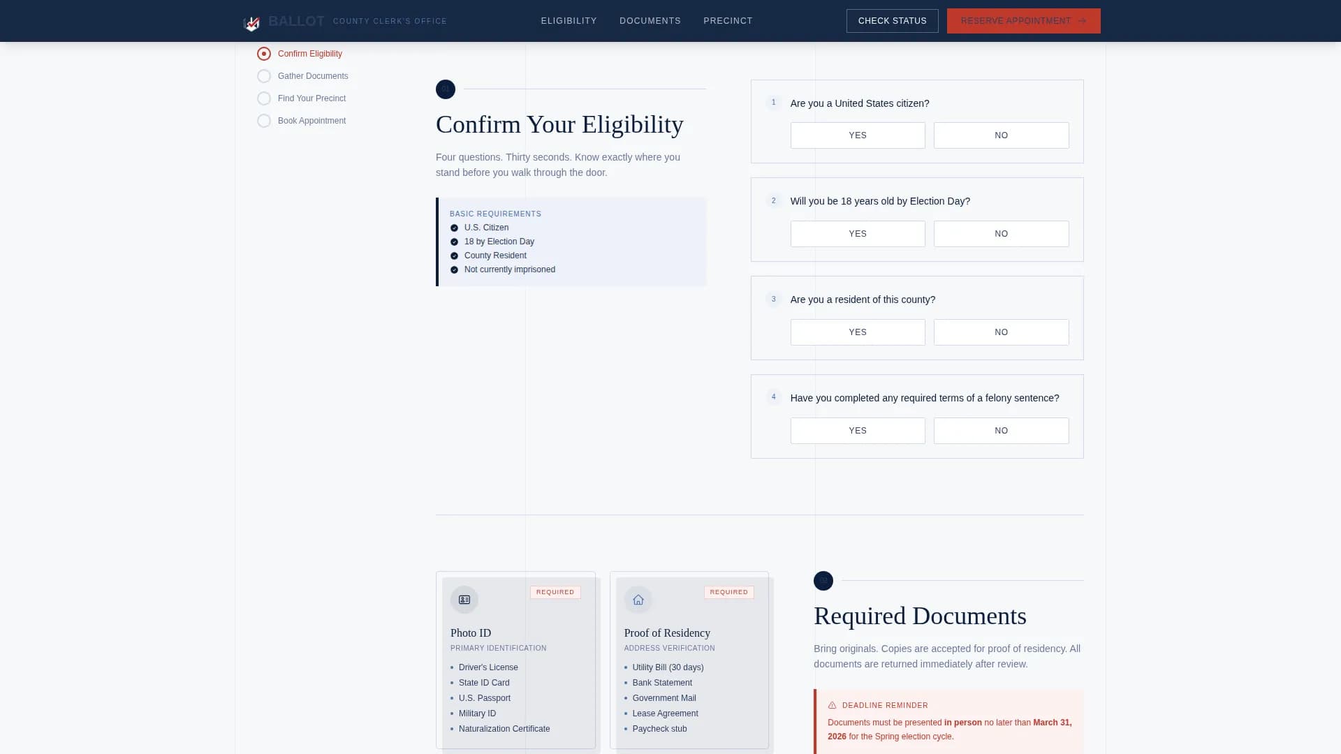 Empower — Civic Voting Landing Page Template