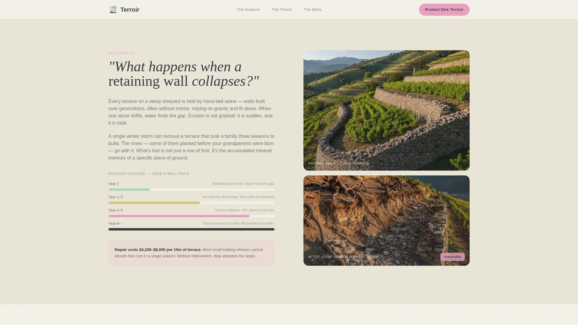 Vintner — Alpine Vineyard Landing Page Template