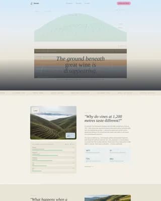 Vintner — Alpine Vineyard Landing Page Template