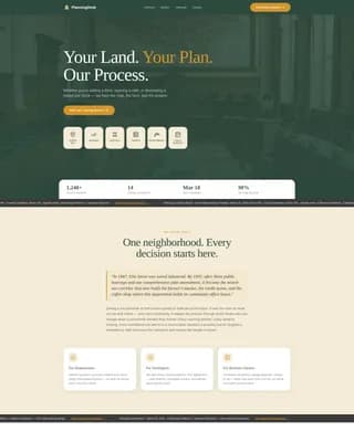 Zoning — Municipal Planning Landing Page Template