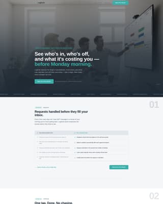 Logbook - Streamlined Absencemanagement Landing Page Template