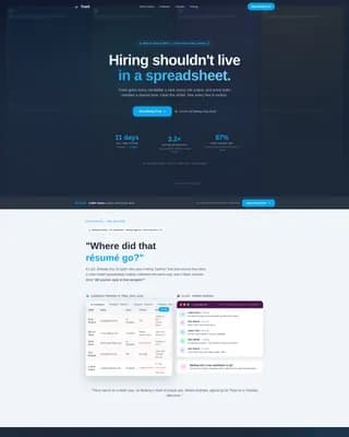 Streamline — Applicant Tracking Landing Page Template