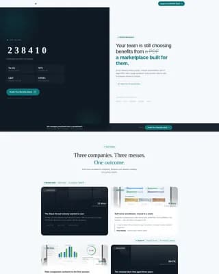Enroll - Benefits Marketplace Platform Landing Page Template