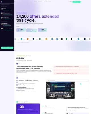 Recruit - Powerful Campus Hiring Landing Page Template