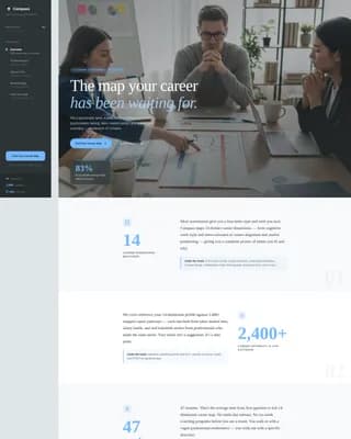 Navigate — Career Assessment Landing Page Template