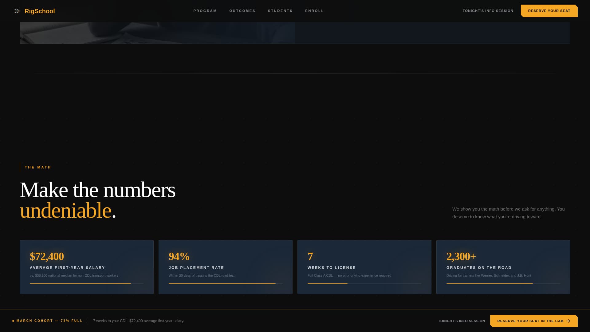Rig - Immersive CDL Landing Page Template