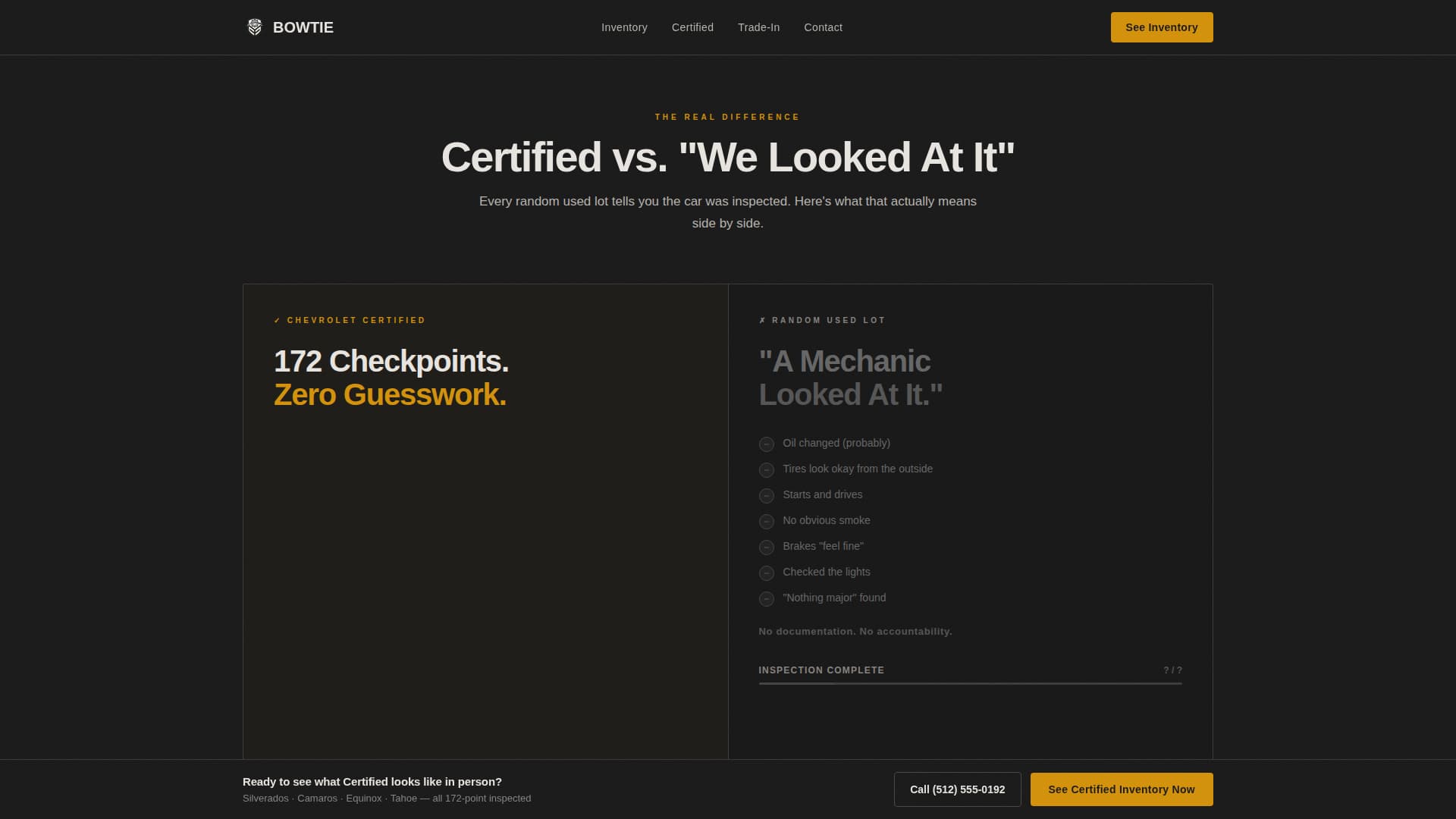 Bowtie - Certified Dealer Landing Page Template