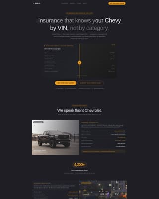 Chevrolet - Premium Insurance Landing Page Template