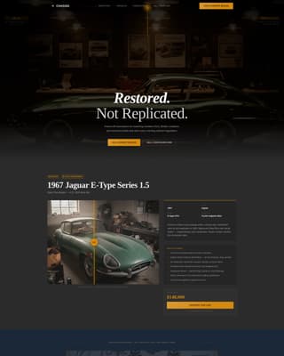 Chassis - Precision Restoration Landing Page Template