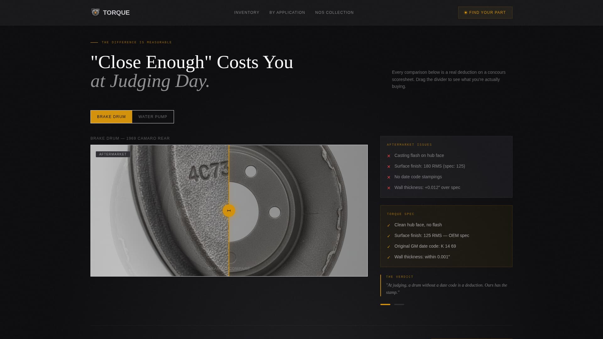 Torque - Precision Classiccar Landing Page Template