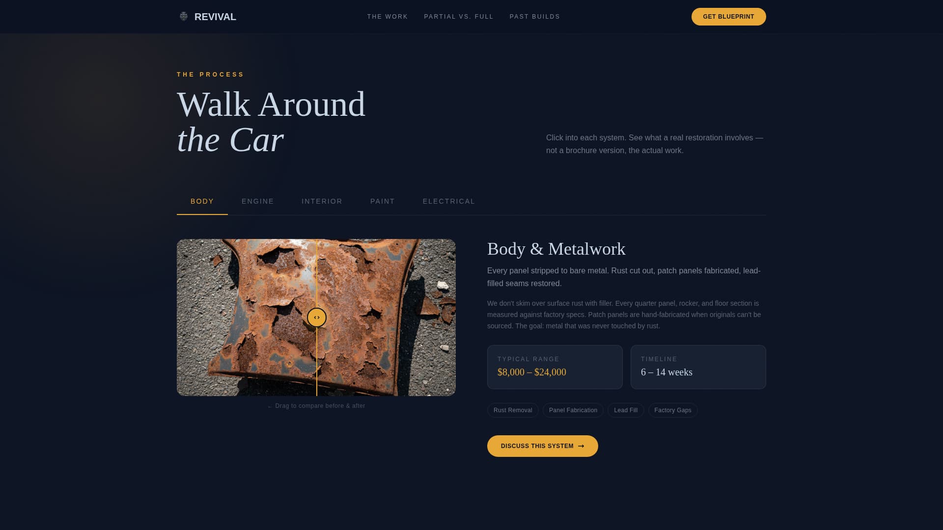 Revival - Immersive Restoration Landing Page Template
