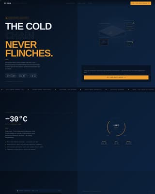 Haul - Precision Coldchain Landing Page Template