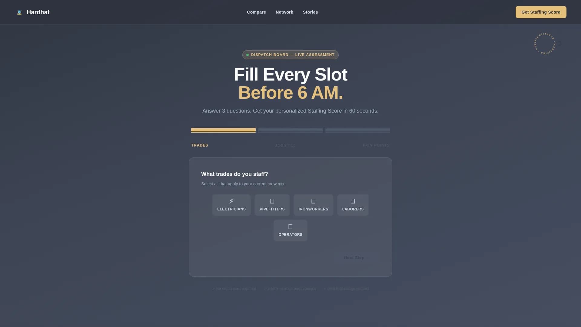 Hardhat — Certified Skilled Trades Landing Page Template