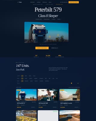 Fleet - Dynamic Commercialtruck Landing Page Template
