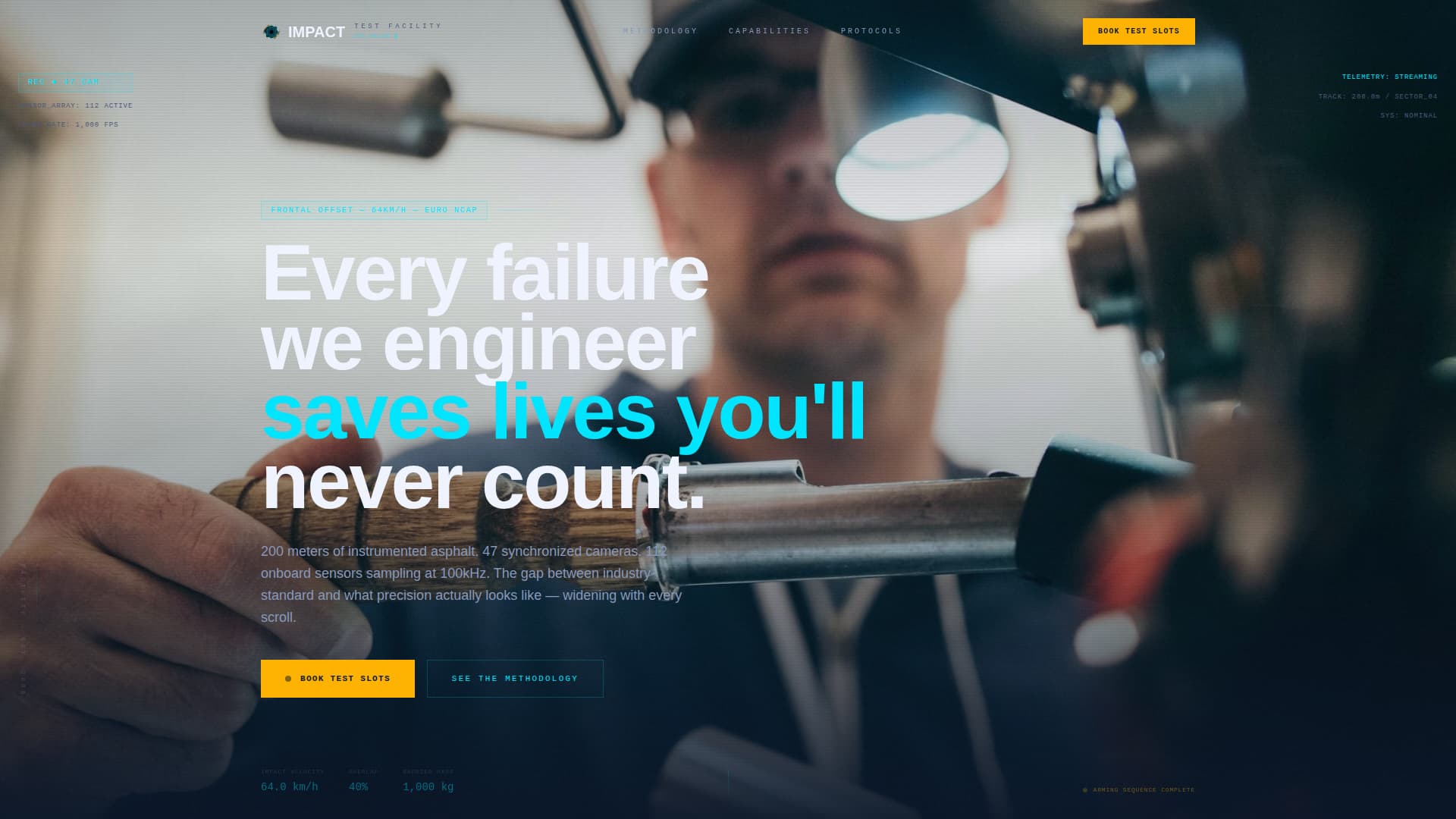 Impact - Precision Crashtest Landing Page Template