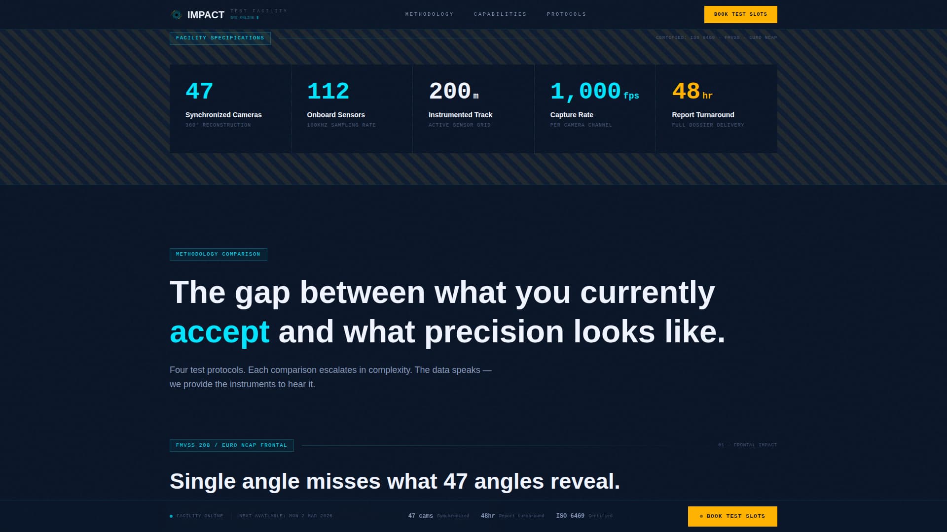 Impact - Precision Crashtest Landing Page Template