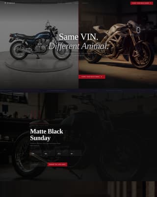 Forge - Immersive Motorcycle Landing Page Template