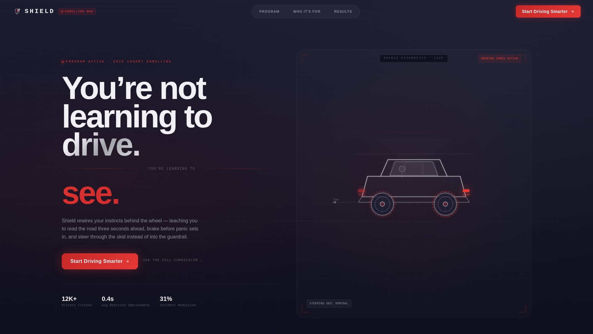 Shield - Powerful Defensivedriving Landing Page Template