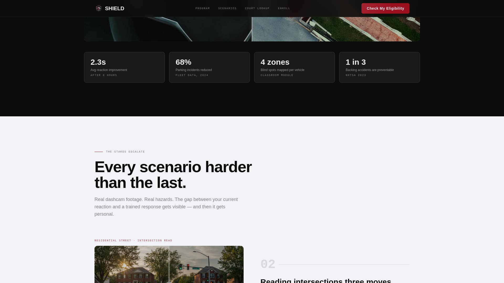 Shield - Powerful Driving Landing Page Template