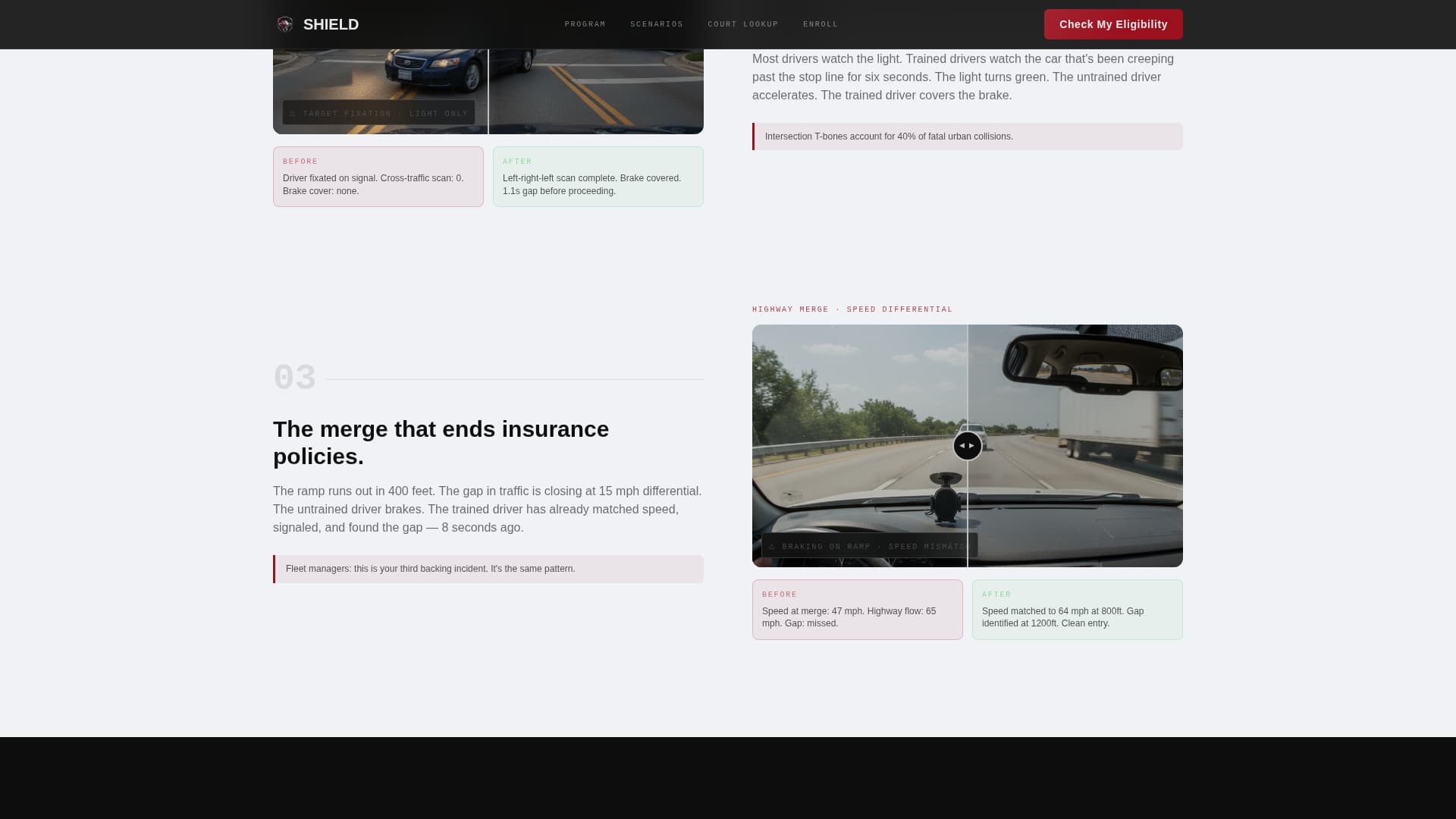 Shield - Powerful Driving Landing Page Template