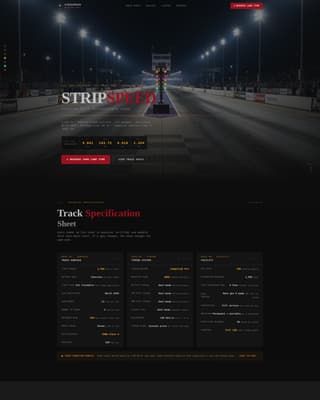Quartermile - Precision Motorsport Landing Page Template