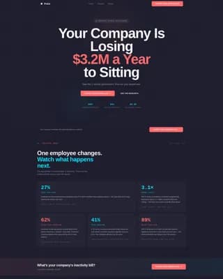 Pulse - Corporate Fitness Program Landing Page Template