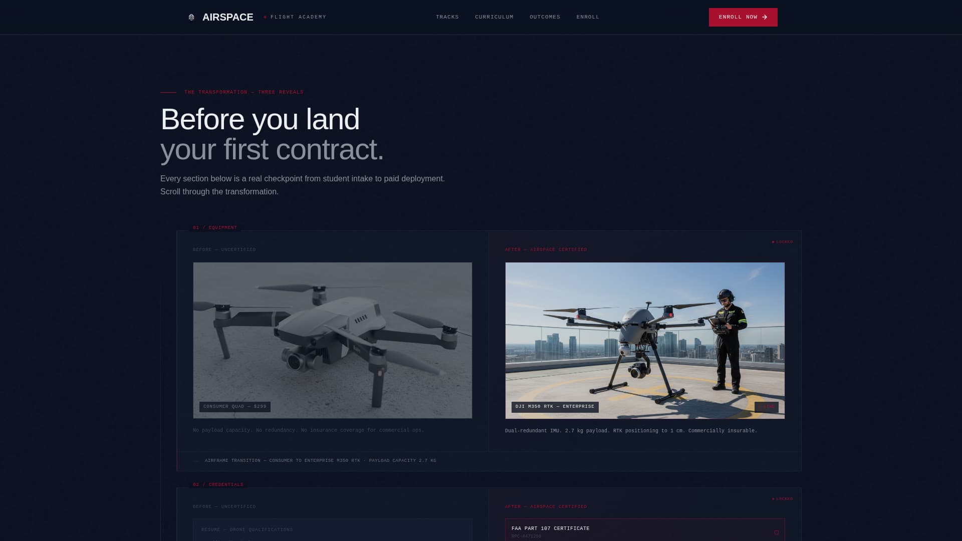 Airspace - Highstakes Dronetraining Landing Page Template