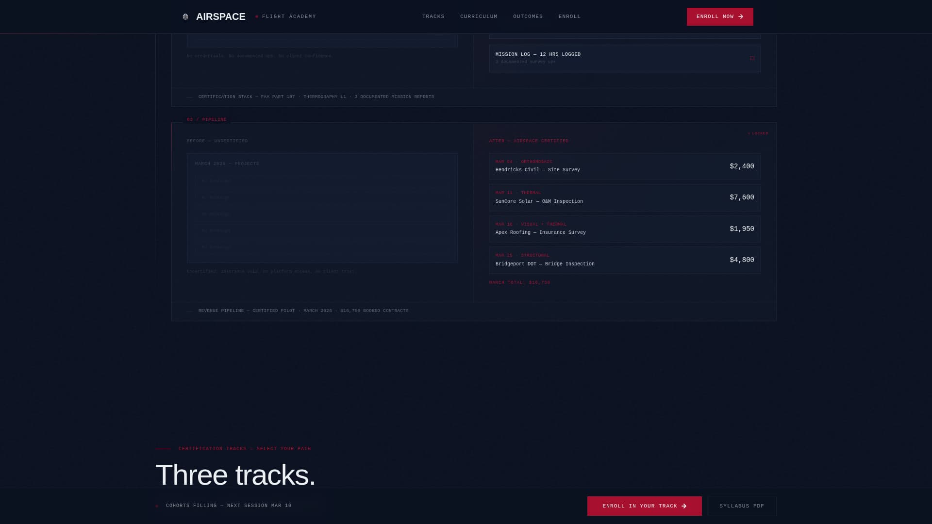 Airspace - Highstakes Dronetraining Landing Page Template