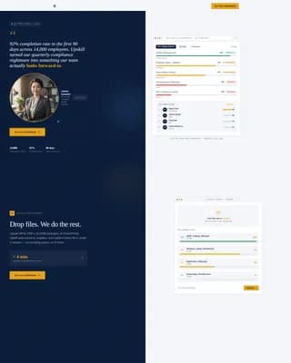 Elevate — Compliance Learning Platform Landing Page Template