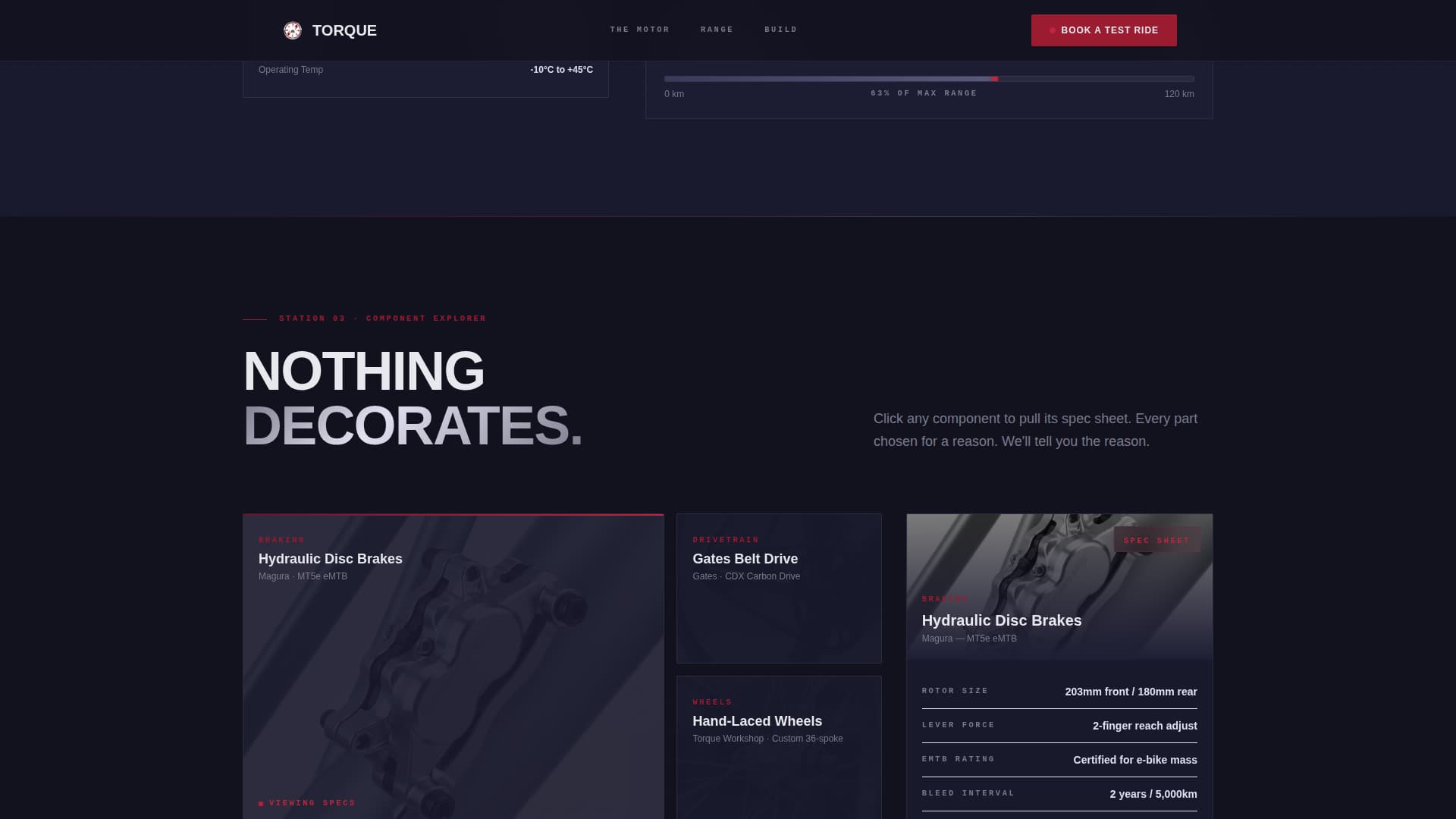 Torque - Precision Ebike Landing Page Template