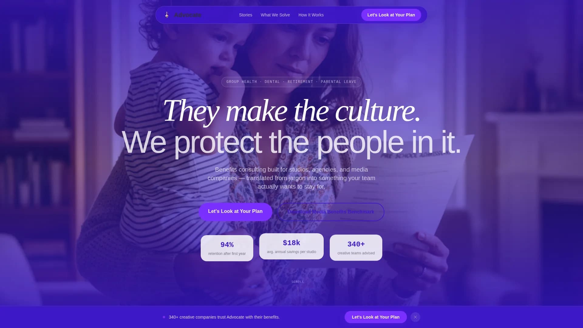 Champion — Creative Benefits Consultancy Landing Page Template