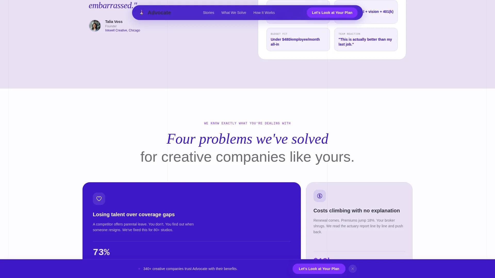 Champion — Creative Benefits Consultancy Landing Page Template