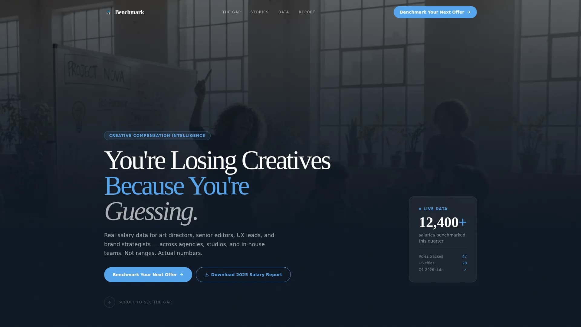 Equalize — Compensation Benchmarking Landing Page Template