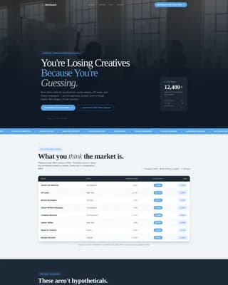 Equalize — Compensation Benchmarking Landing Page Template