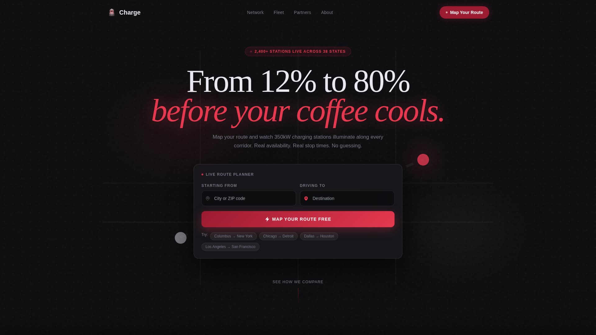Charge - Powerful EV Charging Landing Page Template
