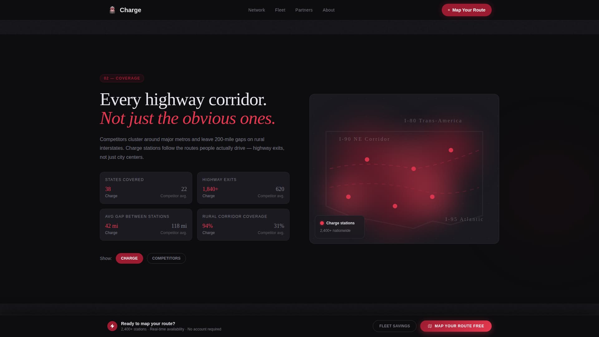 Charge - Powerful EV Charging Landing Page Template