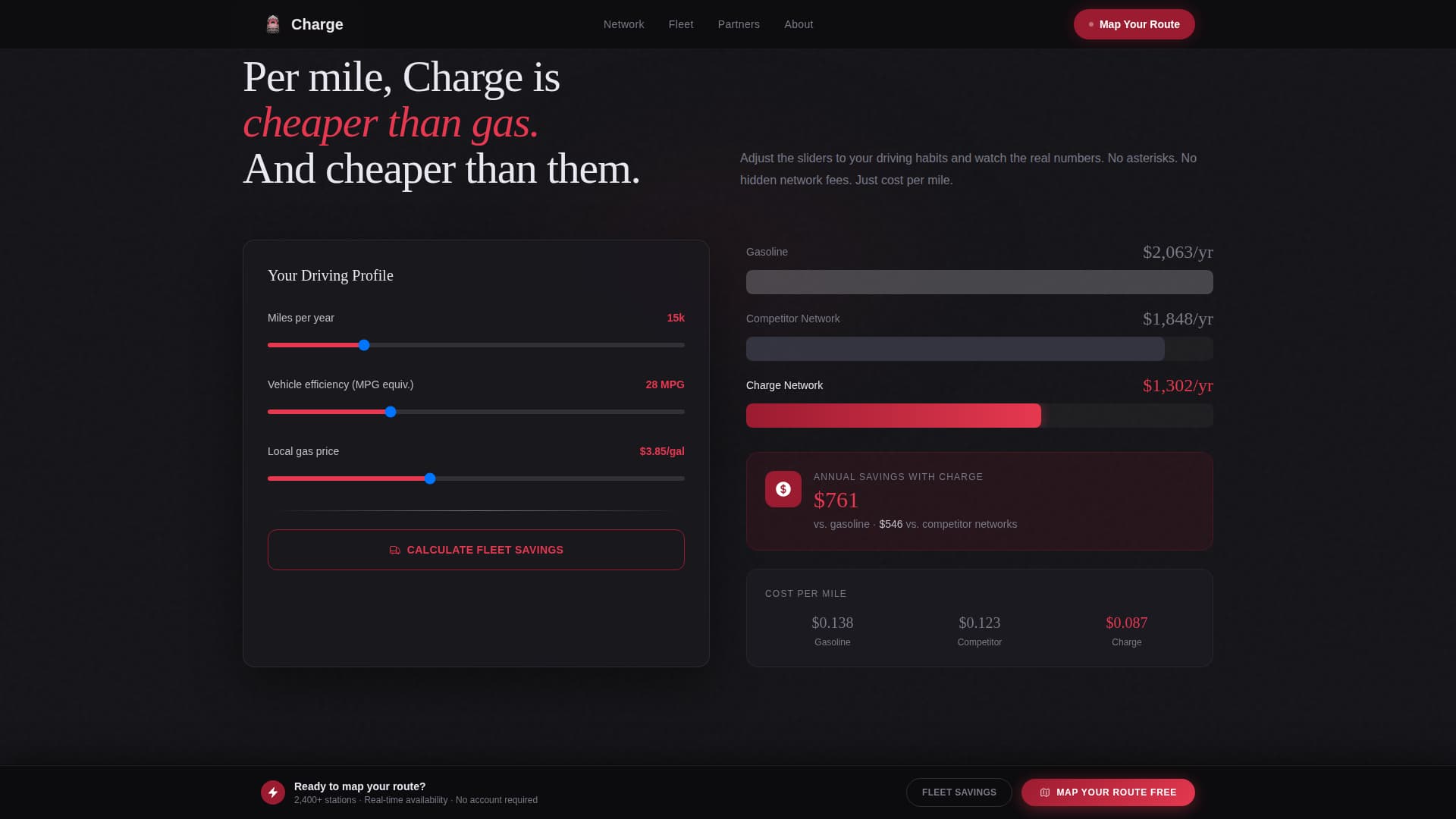 Charge - Powerful EV Charging Landing Page Template