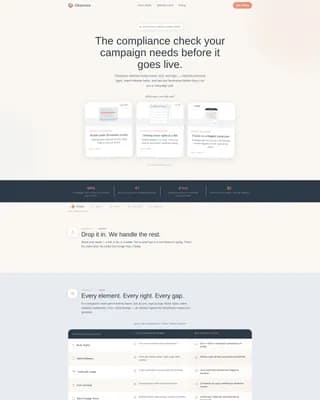 Streamline — Creative Compliance Landing Page Template