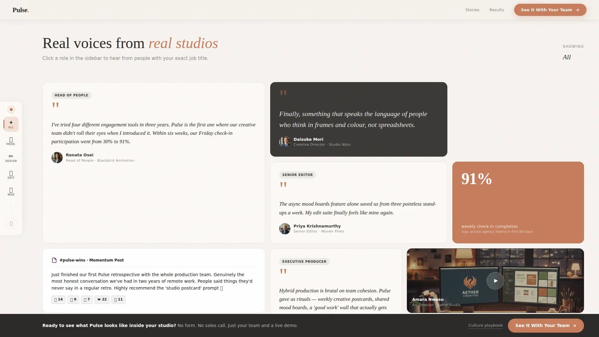 Vibe — Team Engagement Platform Landing Page Template