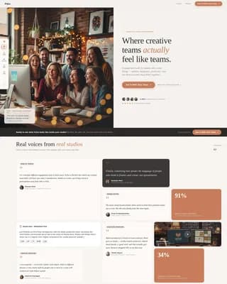 Vibe — Team Engagement Platform Landing Page Template