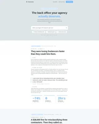 Nexus — Streamlined Agency Talent Landing Page Template