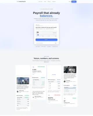 Disburse — Freelancer Payroll Landing Page Template