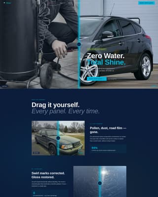 Rinse - Spotless Detailing Landing Page Template