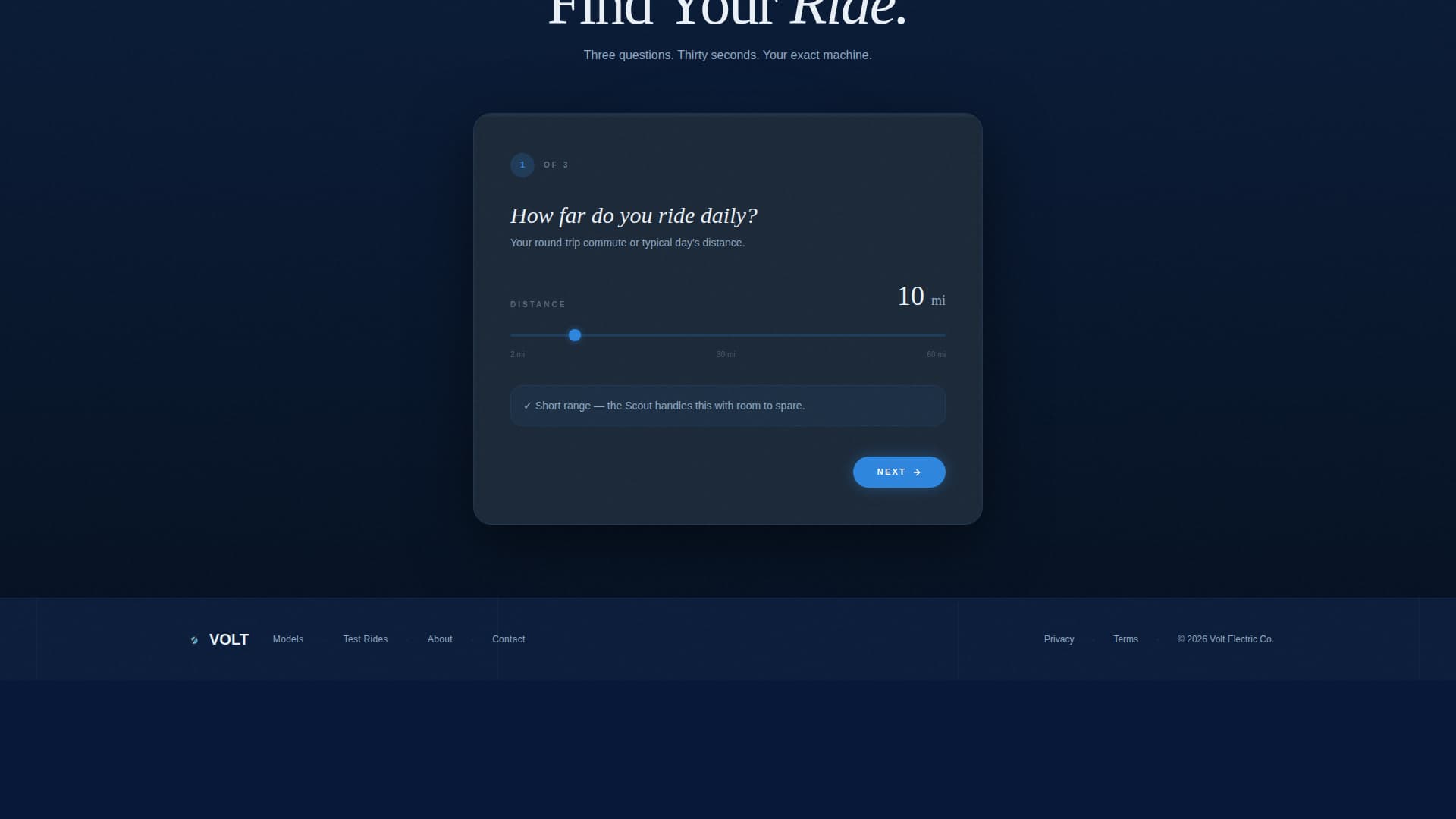 Volt - Dynamic Electricbike Landing Page Template