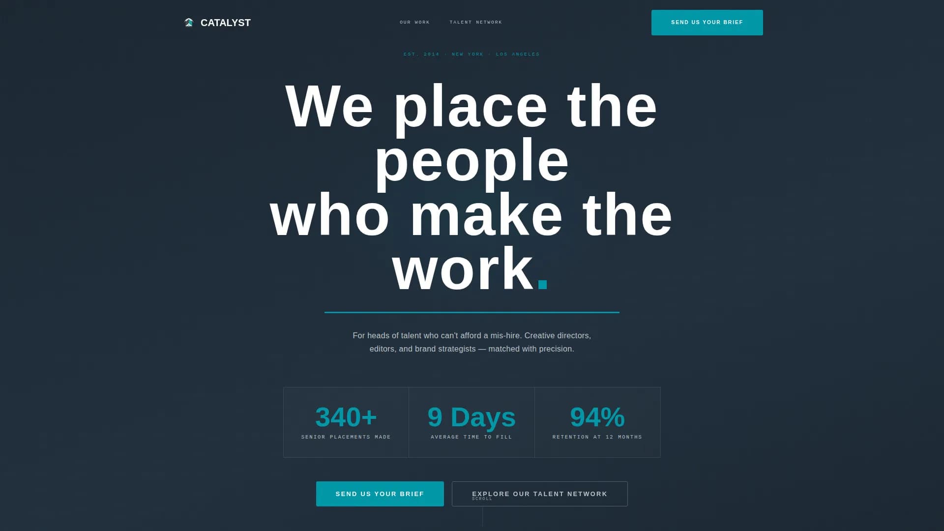 Ignite — Creative Talent Recruiting Landing Page Template