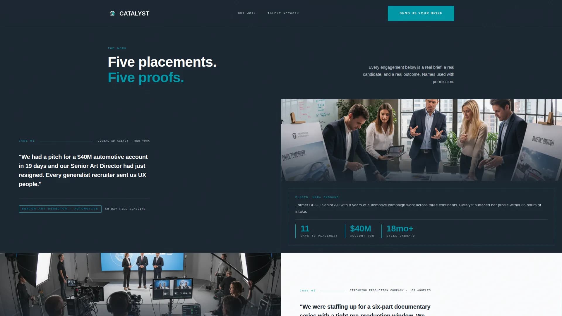 Ignite — Creative Talent Recruiting Landing Page Template
