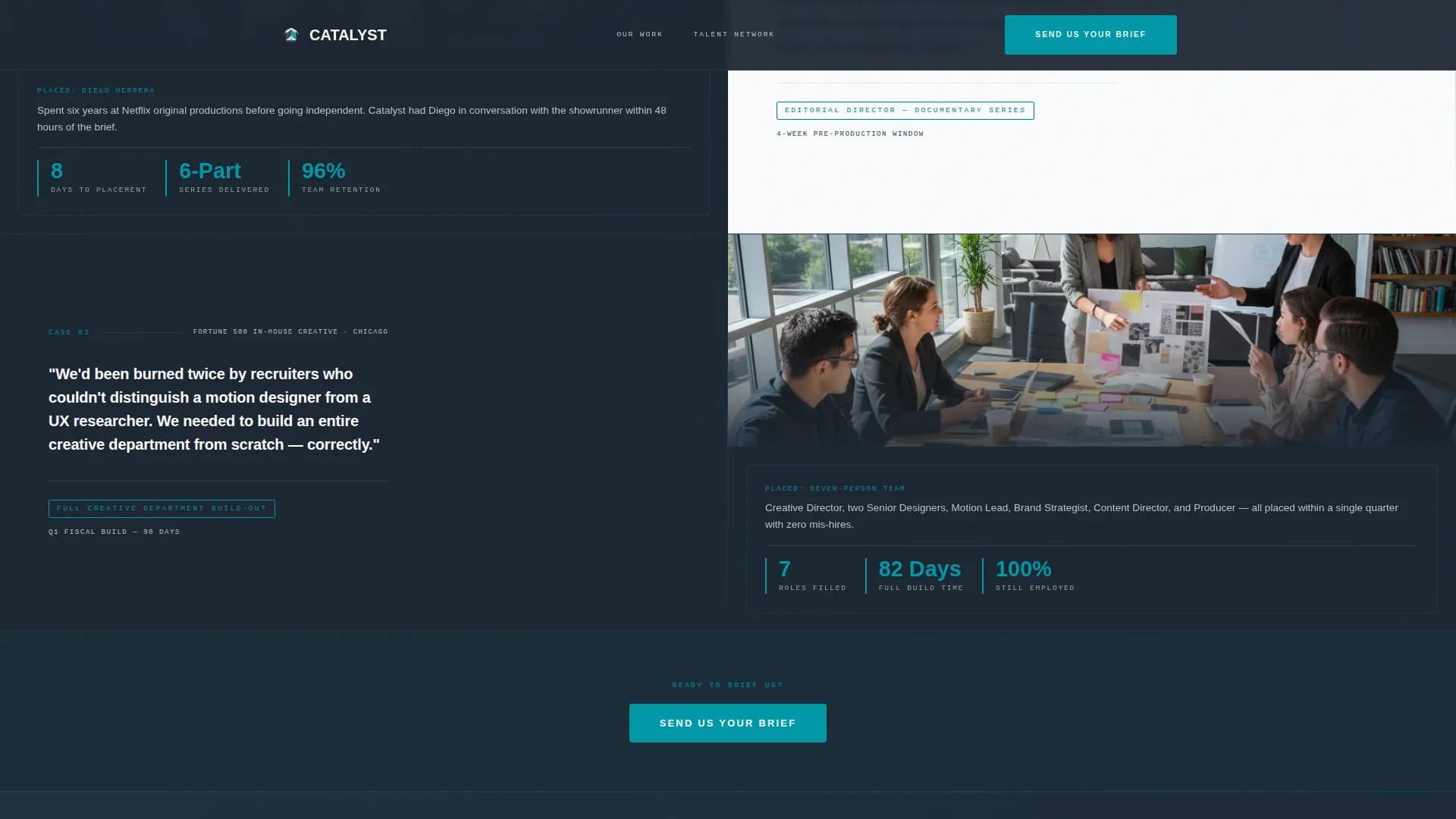 Ignite — Creative Talent Recruiting Landing Page Template