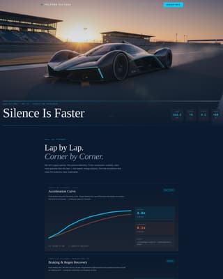 Voltage - Precision Electricracing Landing Page Template