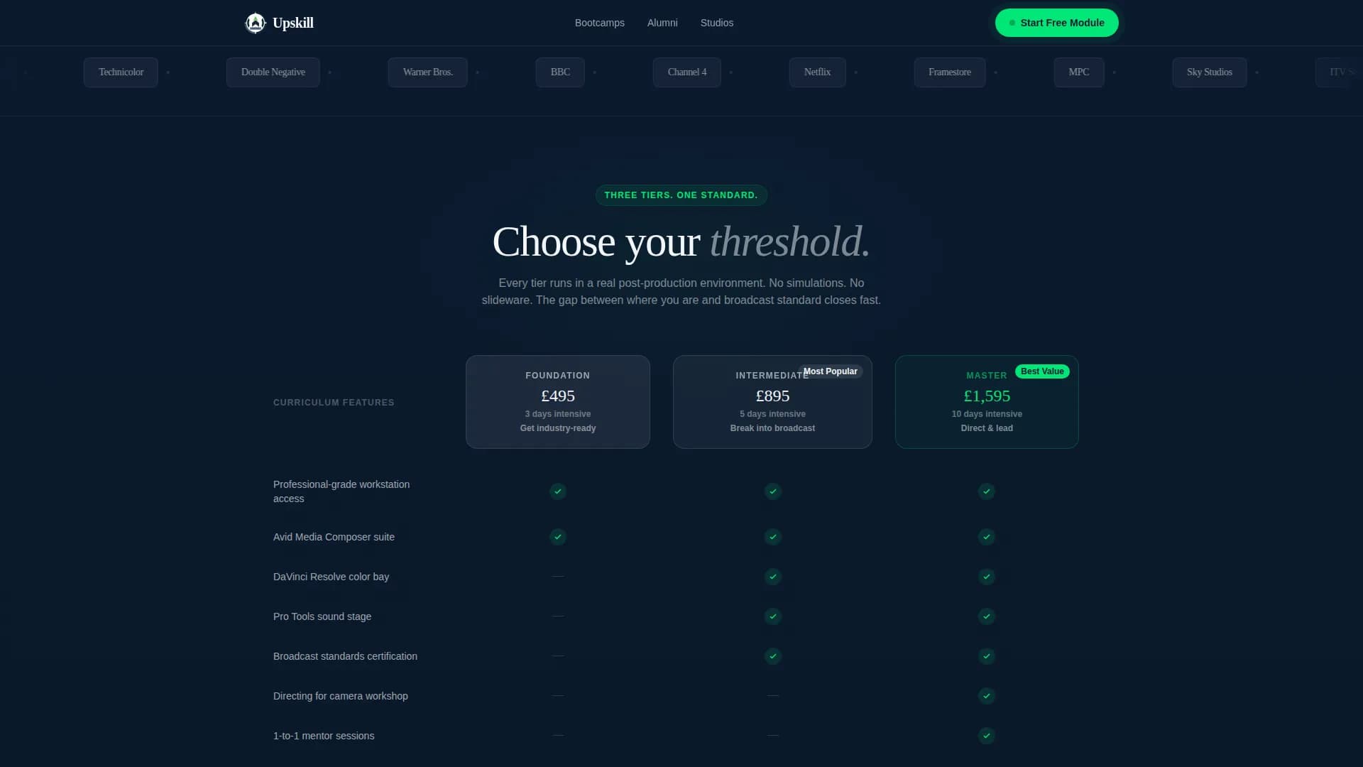 Accelerate — Bootcamp Creative Training Landing Page Template